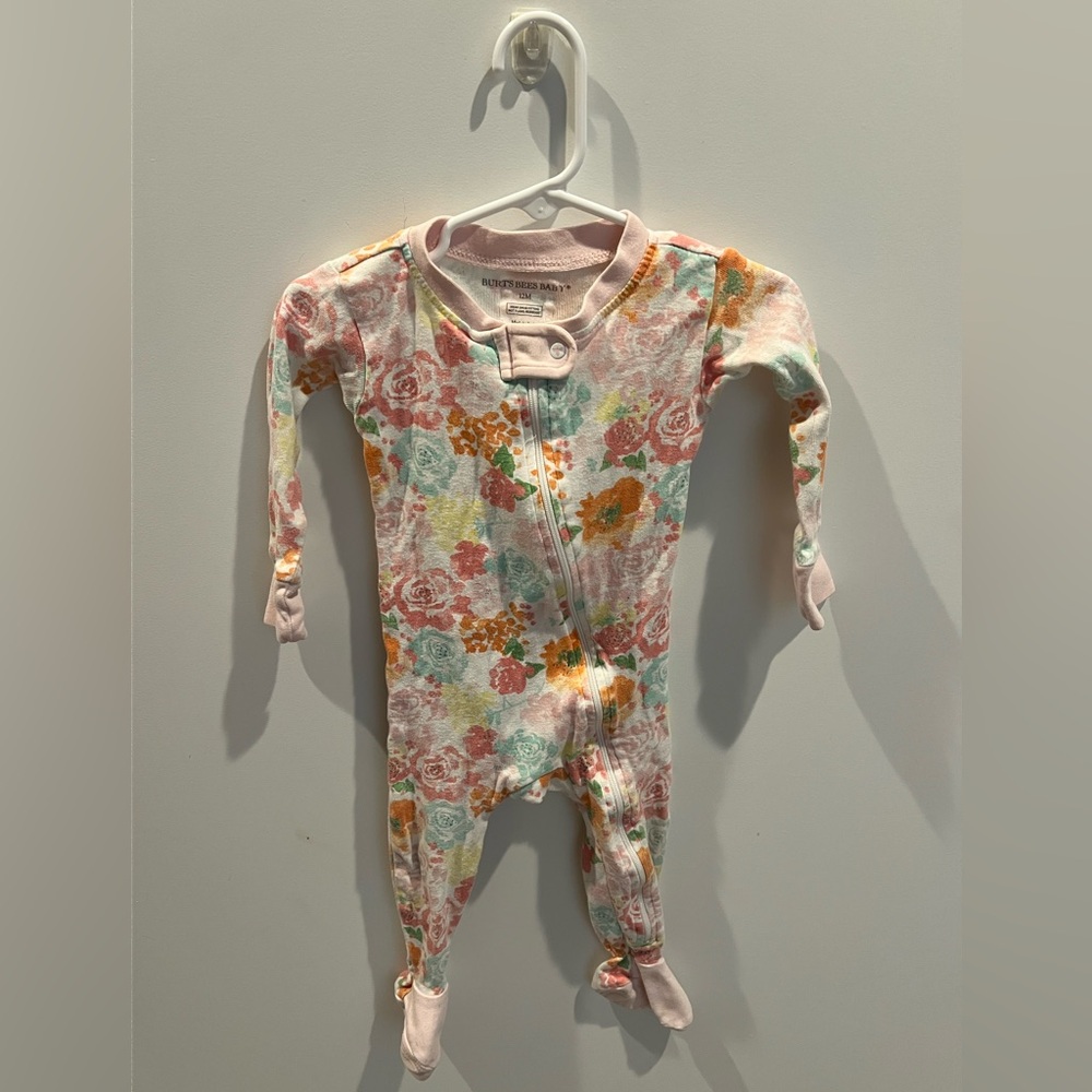 Burt’s Bees Baby Floral Footed Pajamas